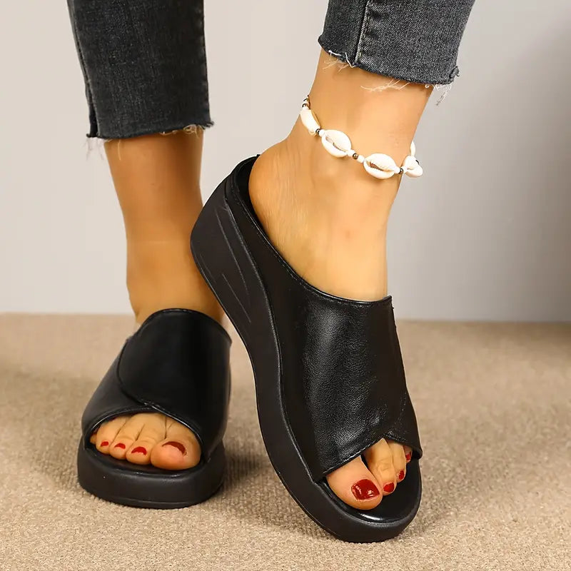 UseFlex – Comfortable Women's Mule with CloudLift™ Wedge Heel